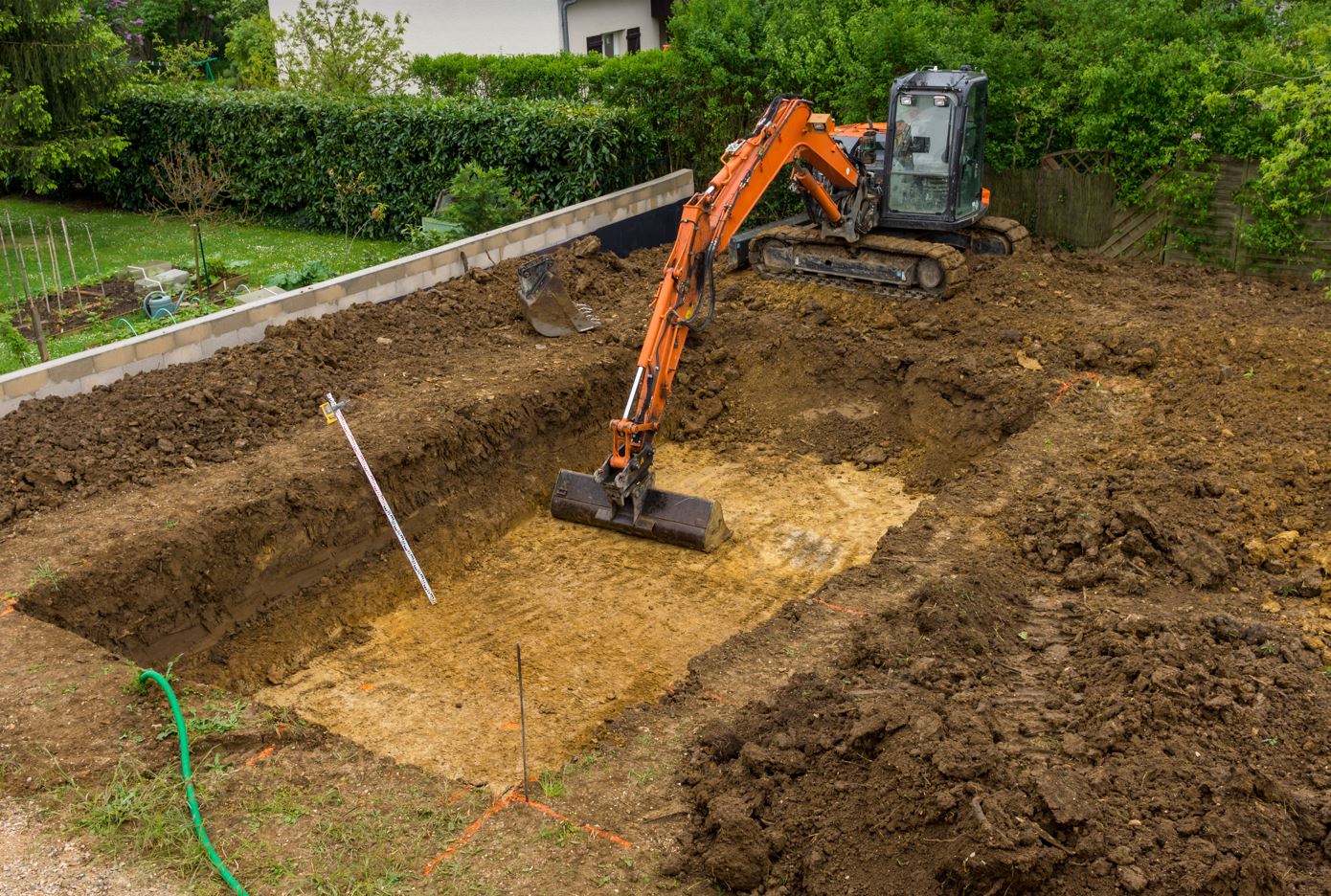 Terrassement pour piscine